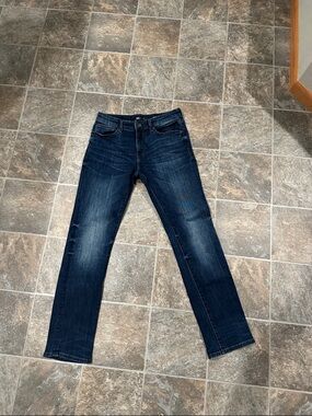 BKE Men's Dark Indigo Straight Jeans